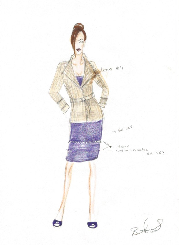 Sketches of clothing