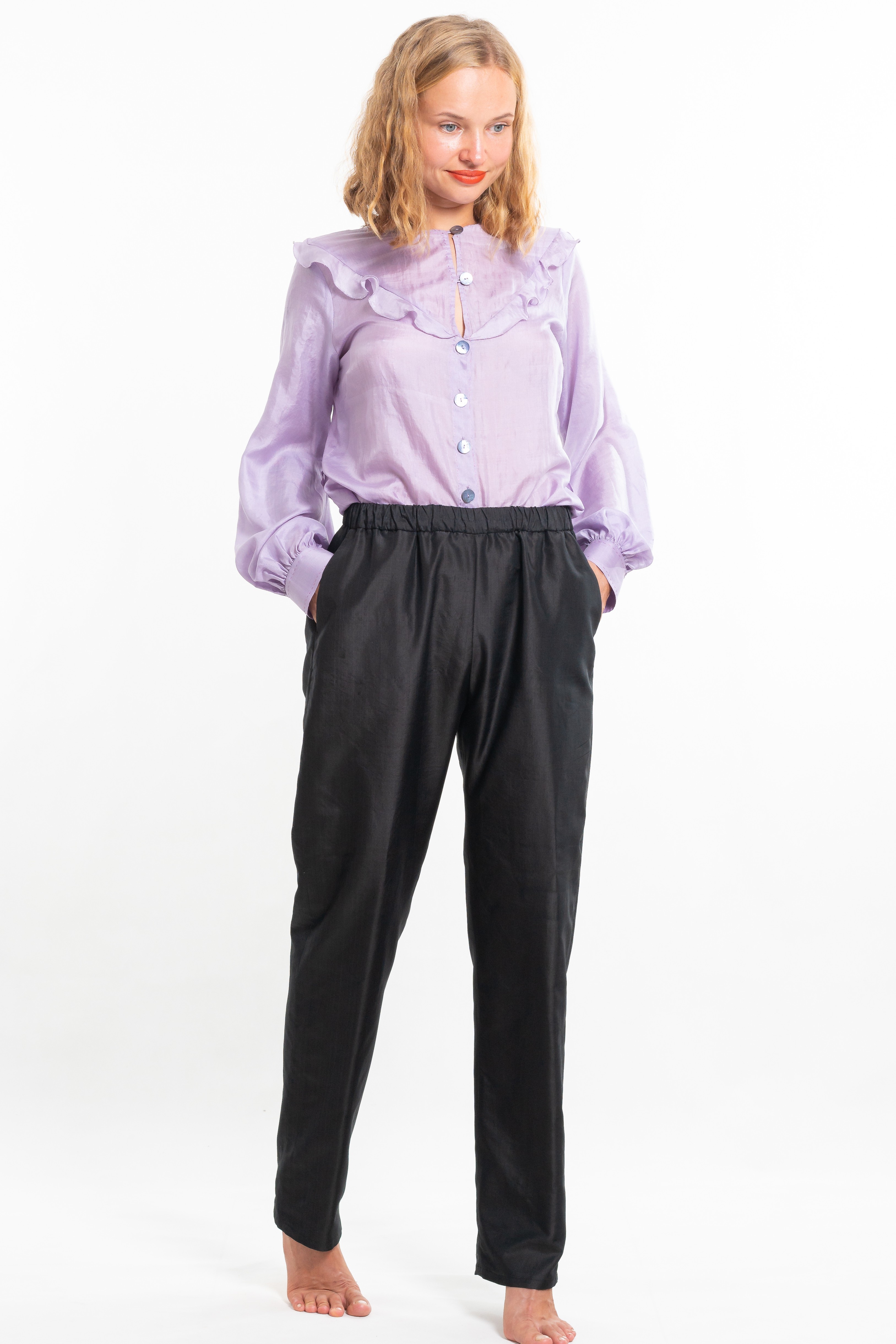 Taffeta Silk Pants ARSENE